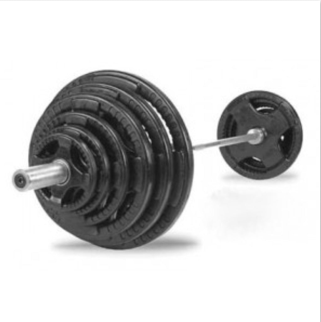 285 LBS Rubber Olympic Weight Set With Bar